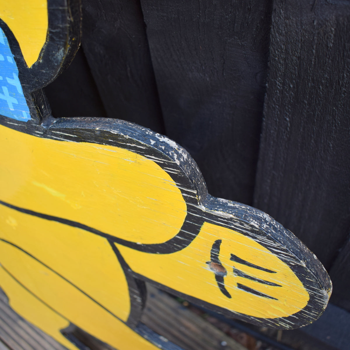 Vintage Fairground Wooden Painted Sign- Teddy Bear