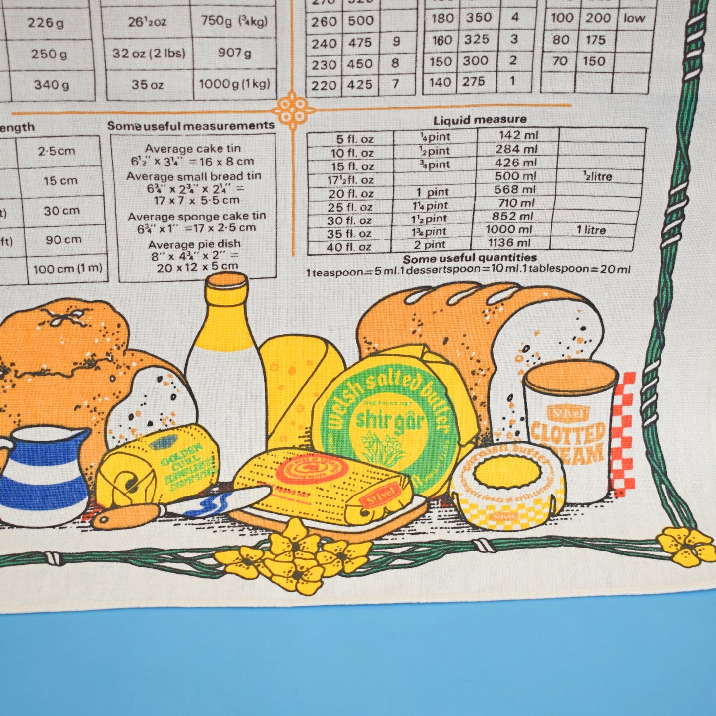 Vintage 1970s Tea Towel - St Ivel Home Help
