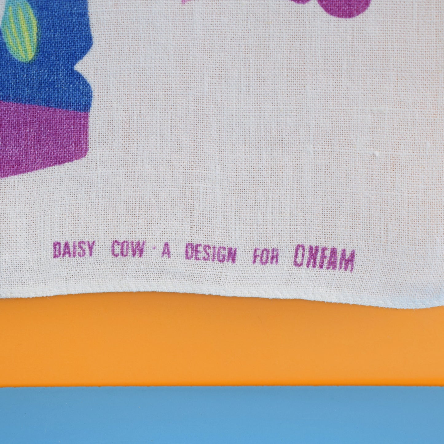 Vintage 1970s Tea Towel - Belinda Lyon - Oxfam