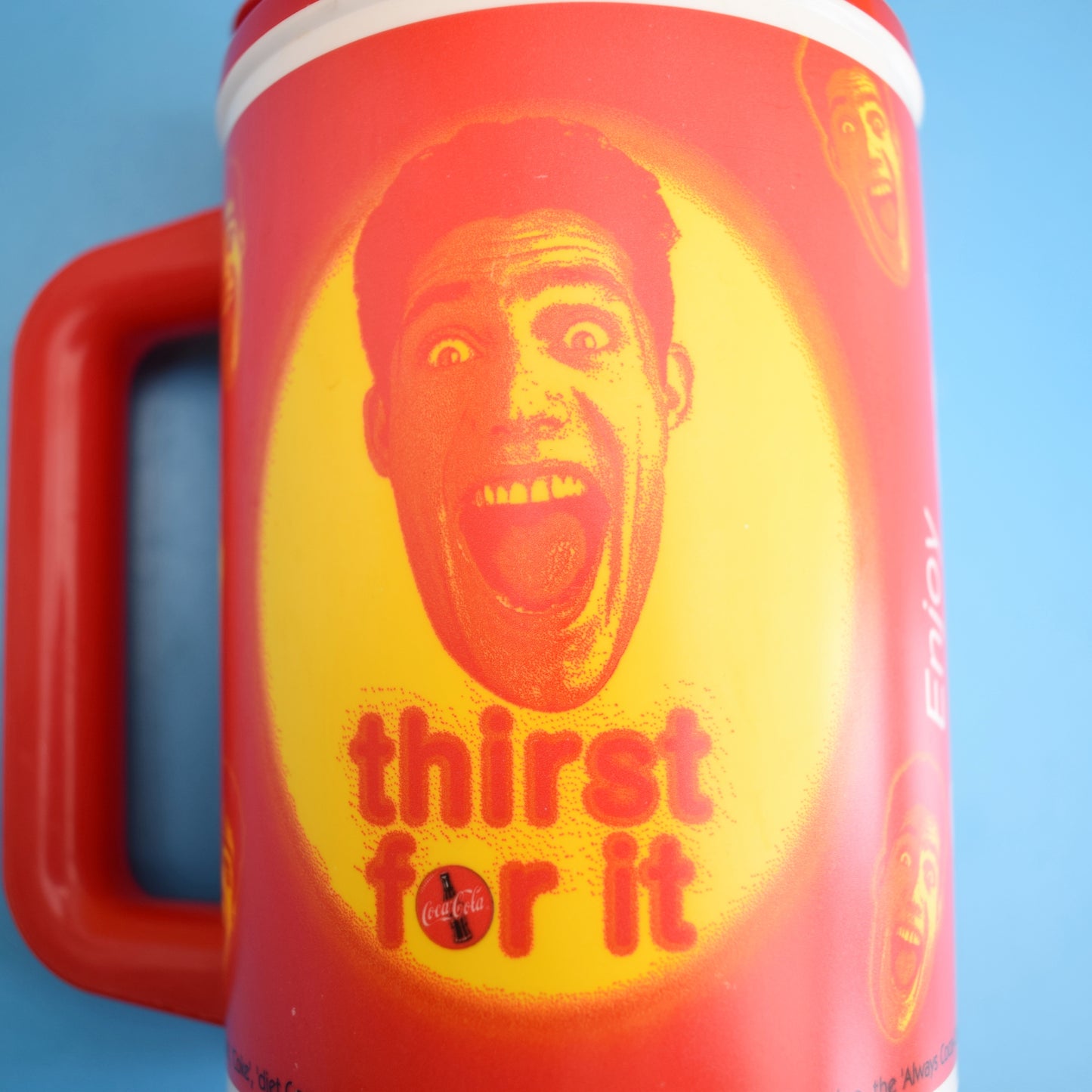 Vintage 1990s Thermos Mug - Coke x3 by Pineapple Retro