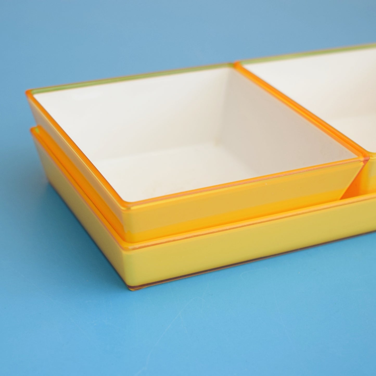 Vintage 1960s Plastic Nibbles Set - Yellow by Vintage