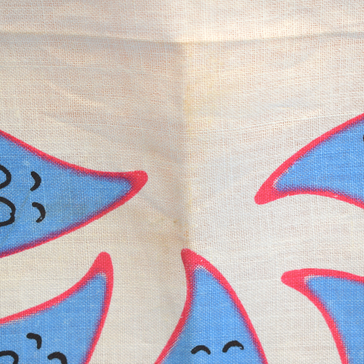 Vintage 1970s Cotton Tea Towel - Gas Flames by Pineapple Retro