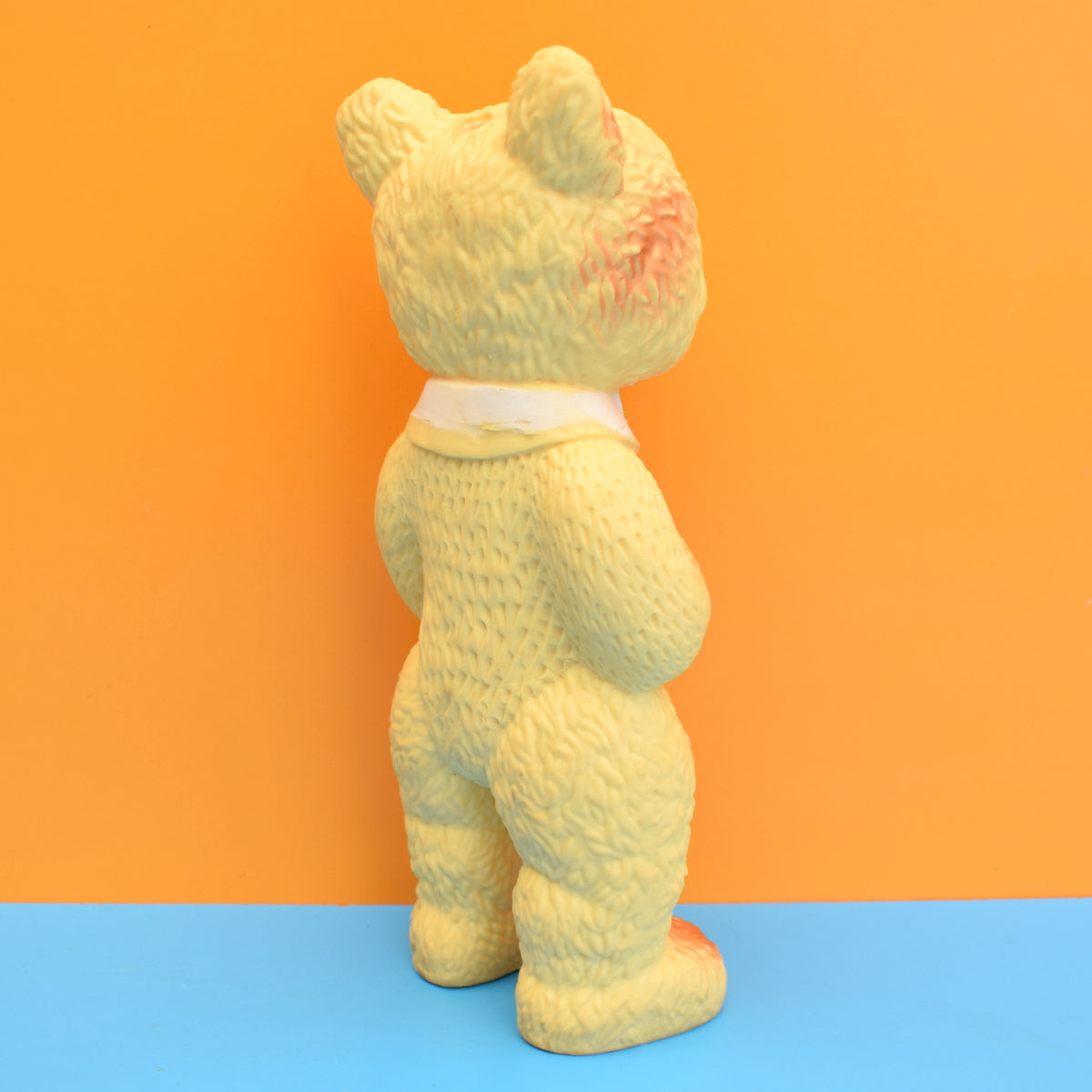 Vintage 1960s Large Squeaky Standing Bear Figure by Vintage