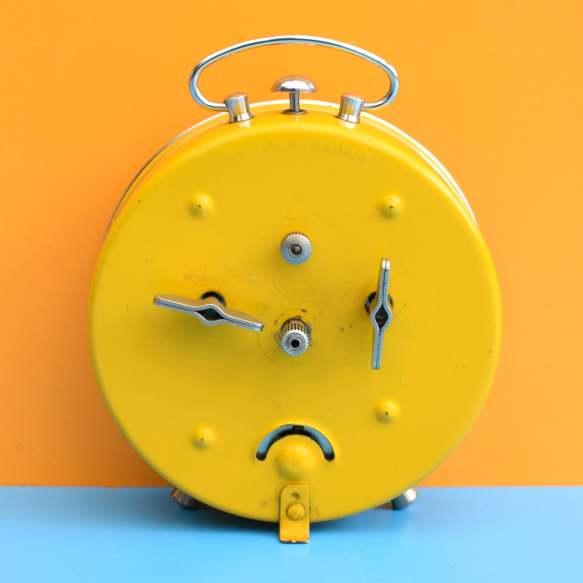 Vintage 1960s Smiths Timecal Alarm Clock - Yellow