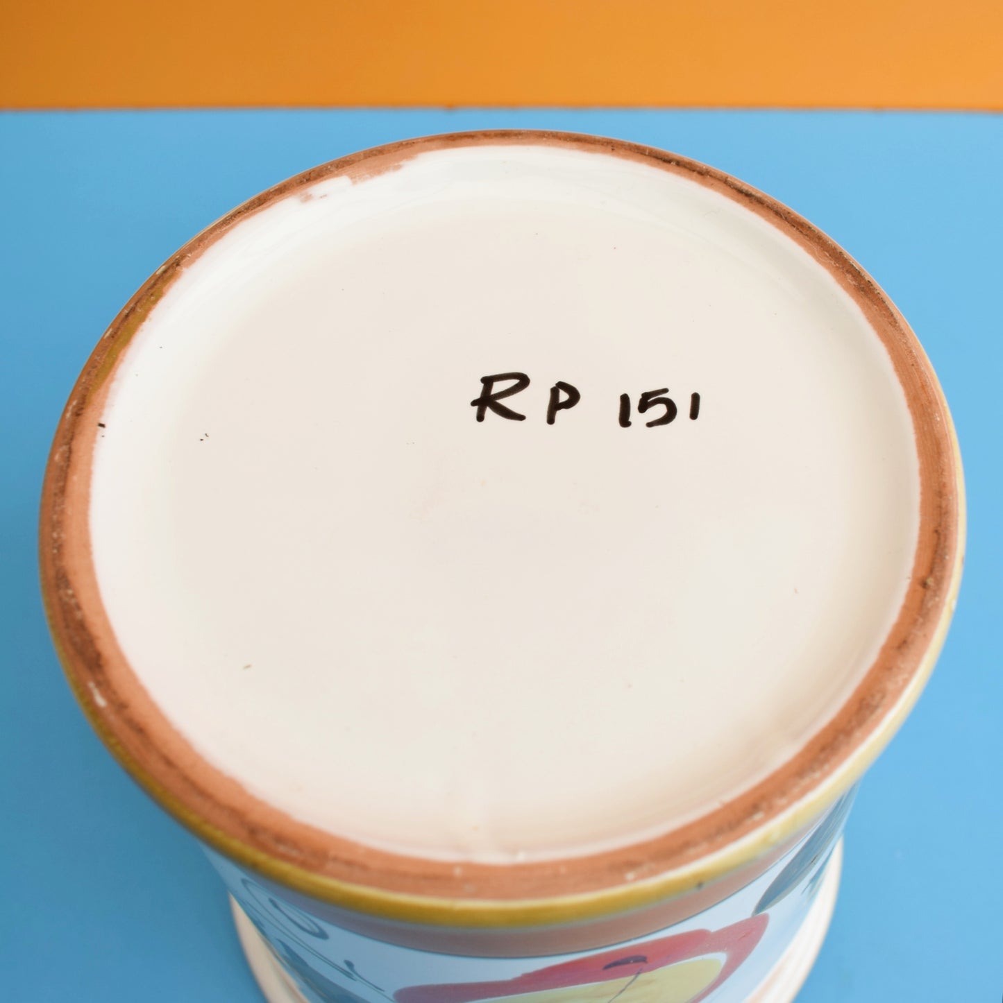 Vintage 1970s Rumtopf Ceramic Jar by Pineapple Retro