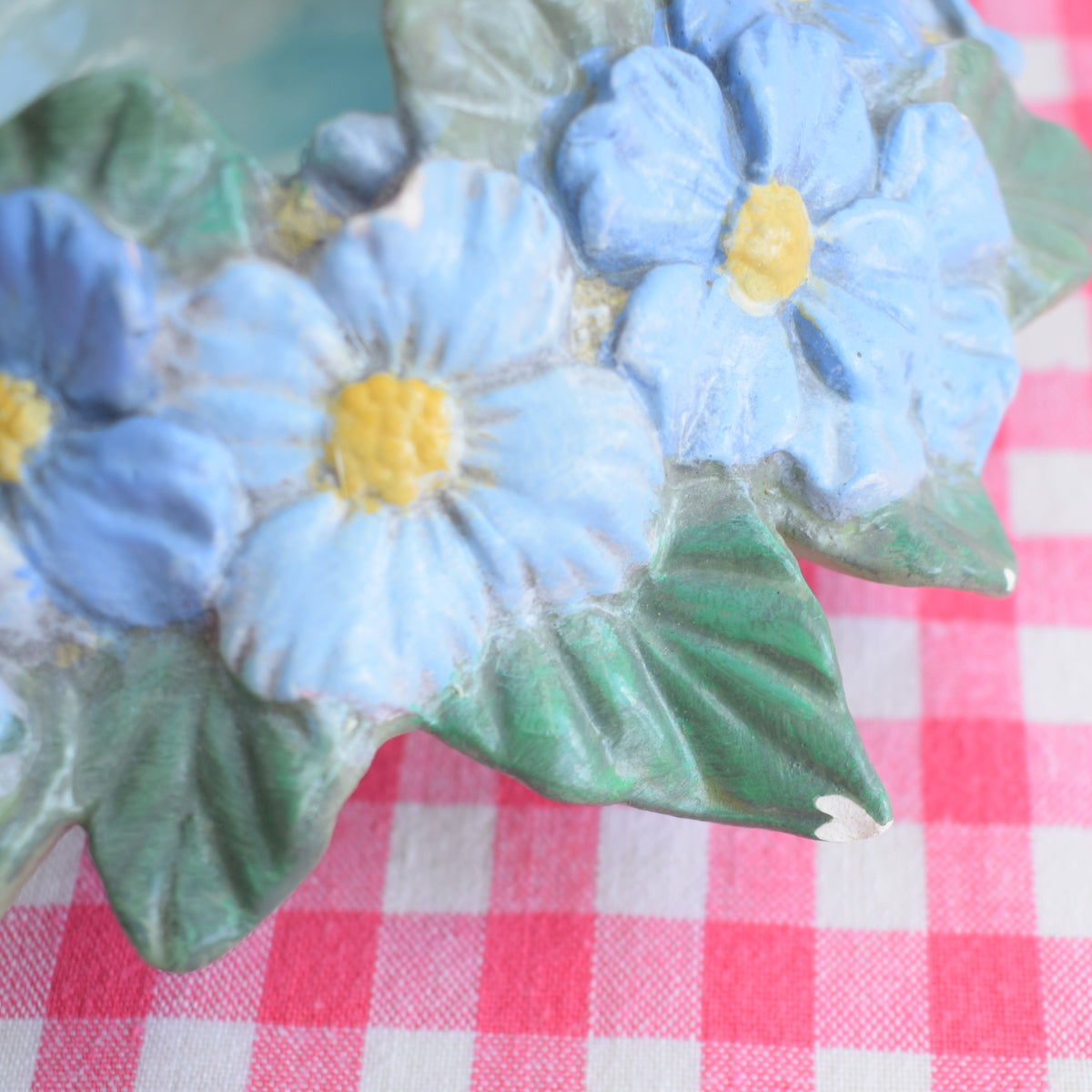 Vintage 1950s Ceramic Flower Candle Holder / Posey Dish