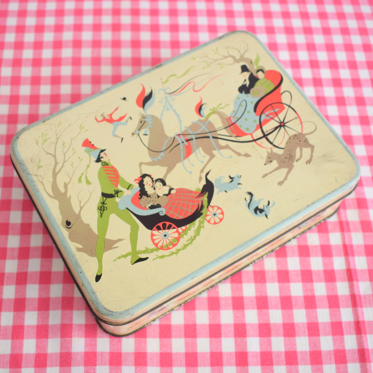 Vintage 1960s Tin- Christmas - Romary & Co