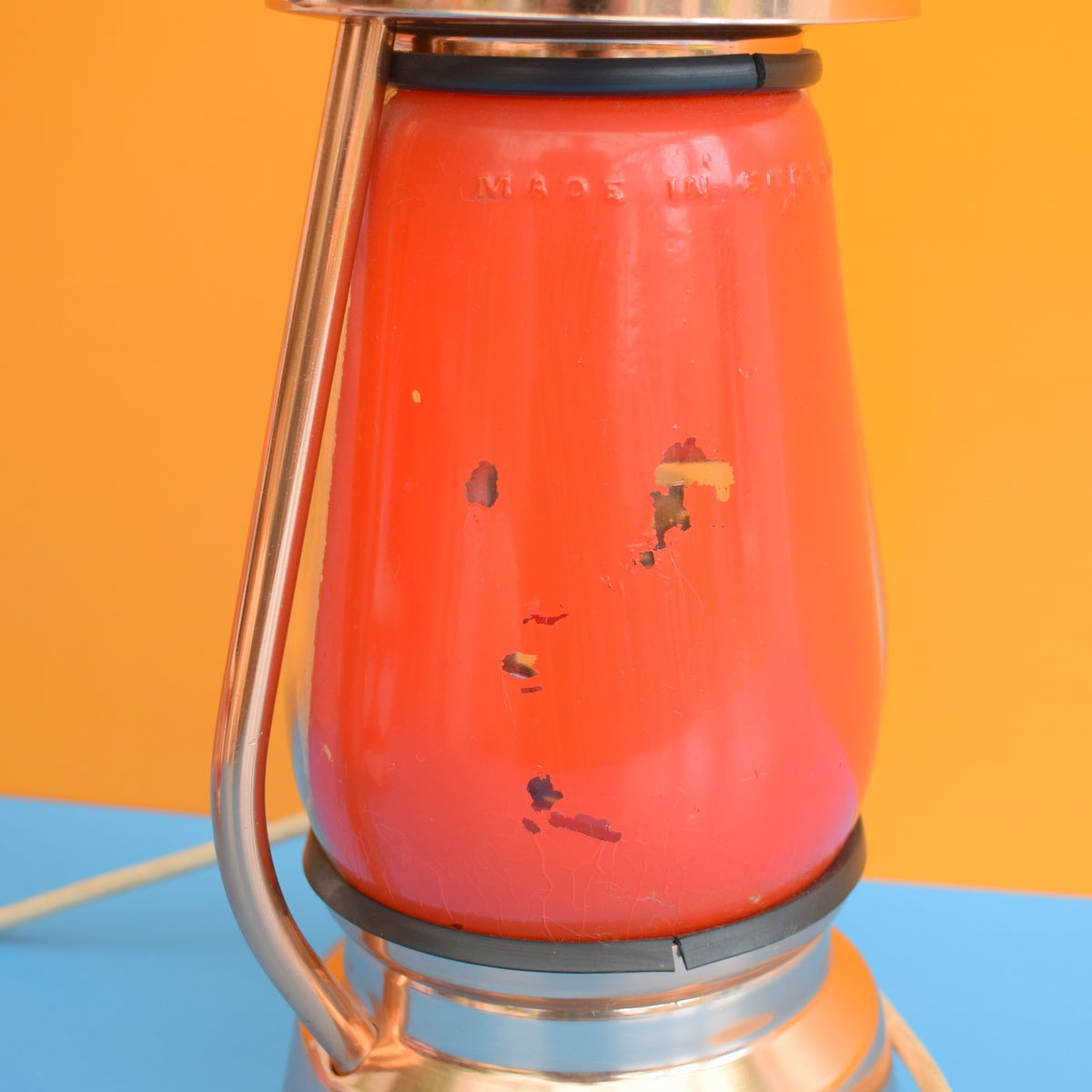Vintage 1960s Crestworth Copper Traction Engine Lamp MK2 by Vintage