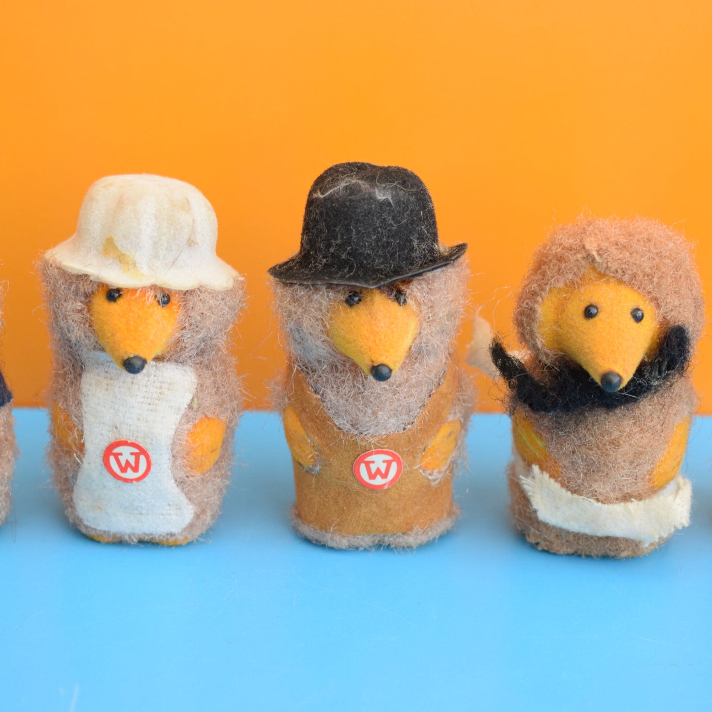 Vintage 1970s Wombles Placemats/ Figures by Pineapple Retro