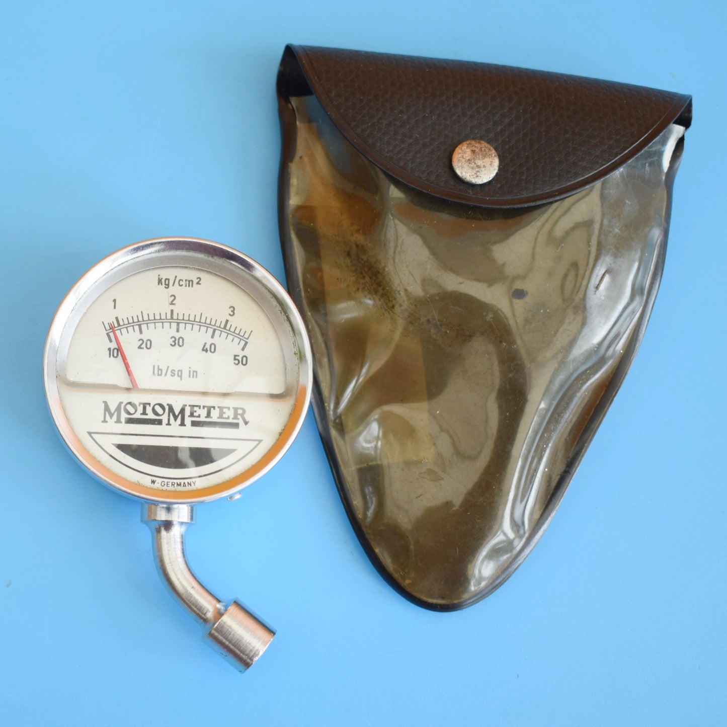 Vintage MotoMeter Tyre Pressure Gauge - Porsche 356 / VW