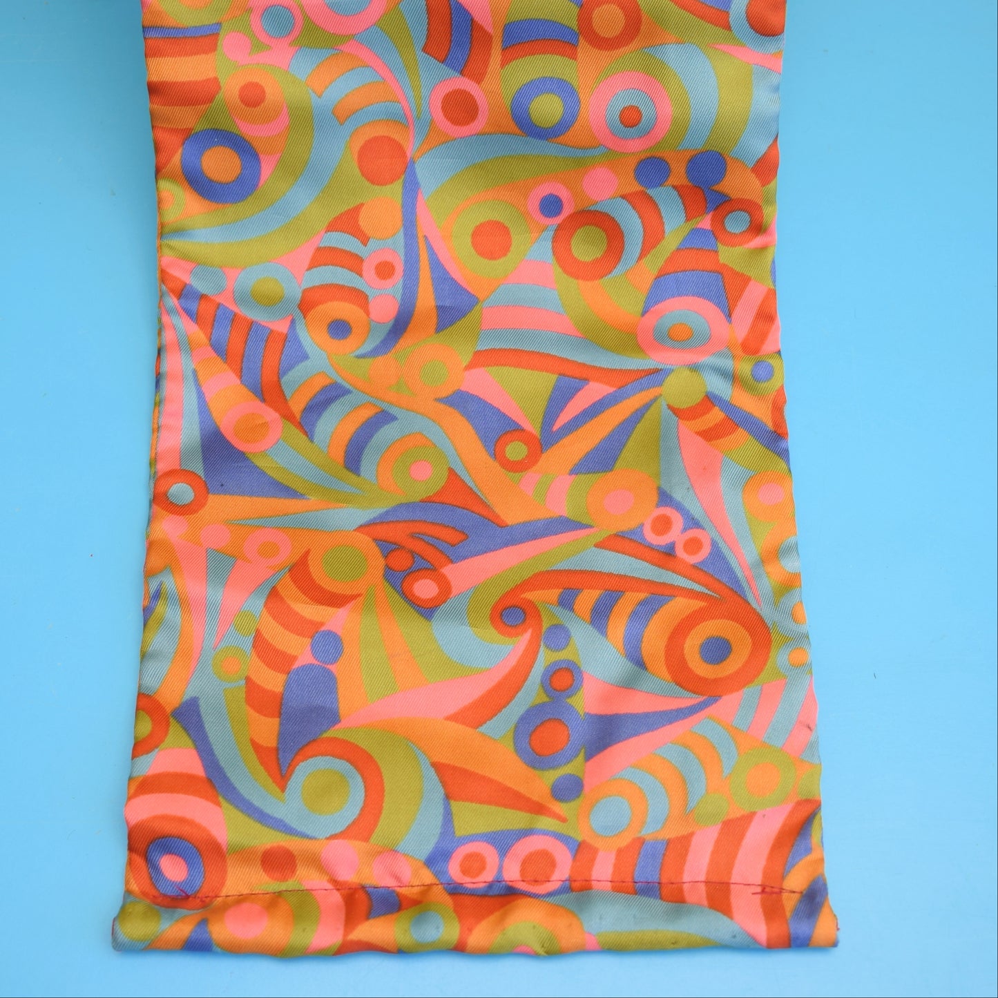 Vintage 1960s Fabric Wall Hanging - Geometric by Vintage