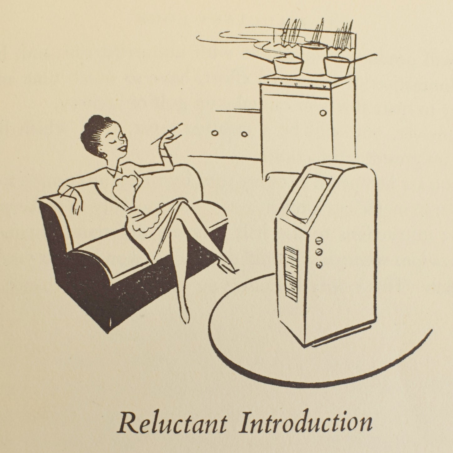 Vintage 1950s Book - The Reluctant Cook by Pineapple Retro