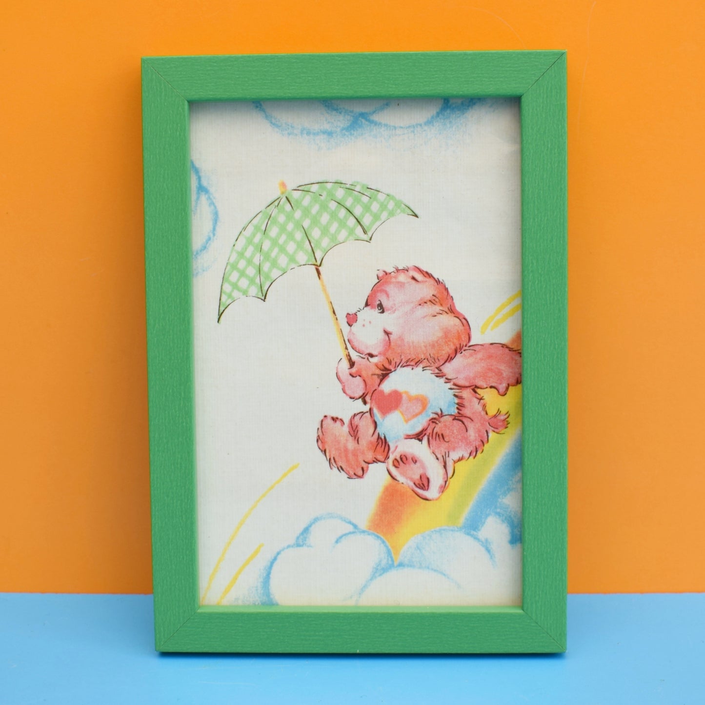 Vintage 1980s Rare Kids Wallpaper Picture - Carebears