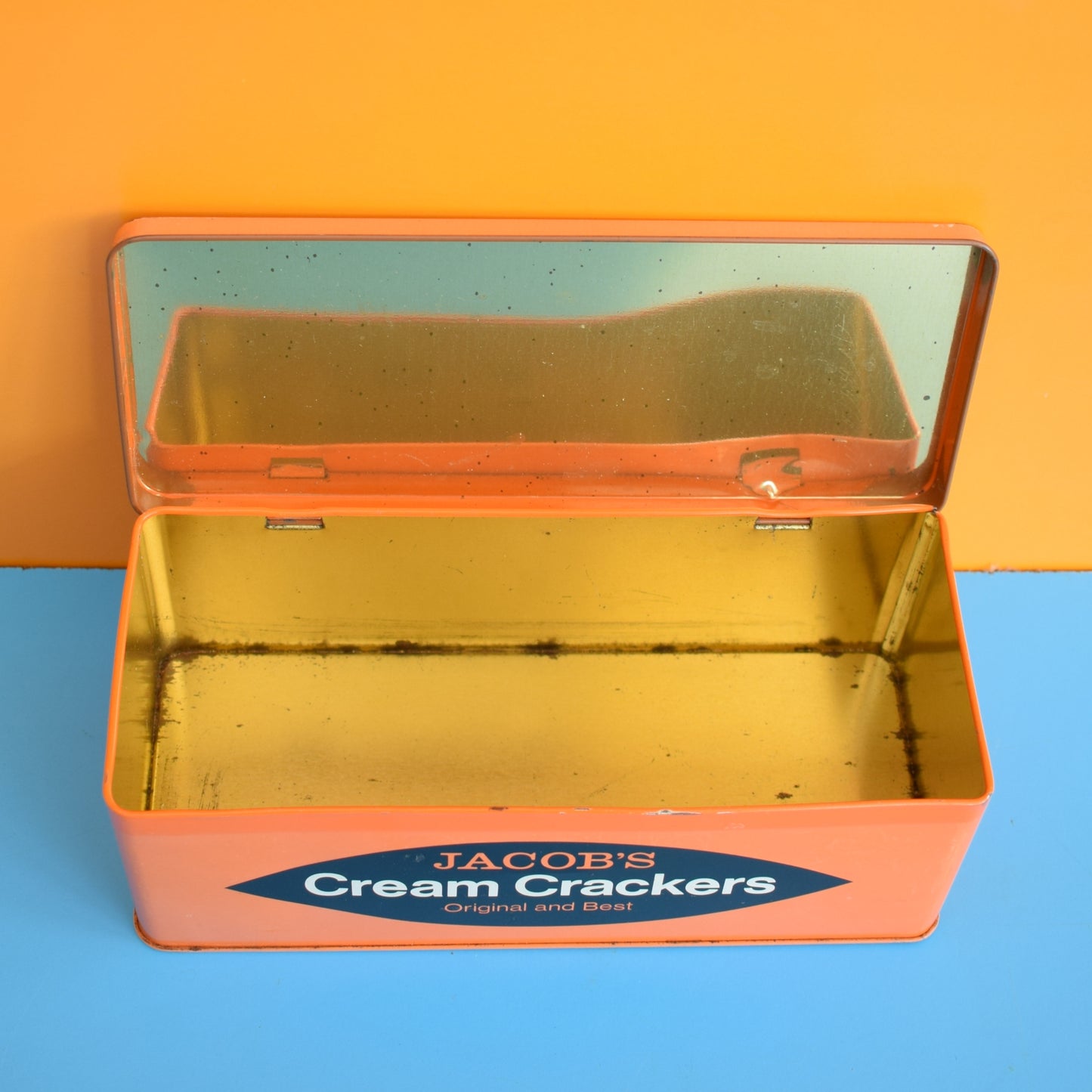 Vintage 1970s Jacobs Cream Cracker Tin