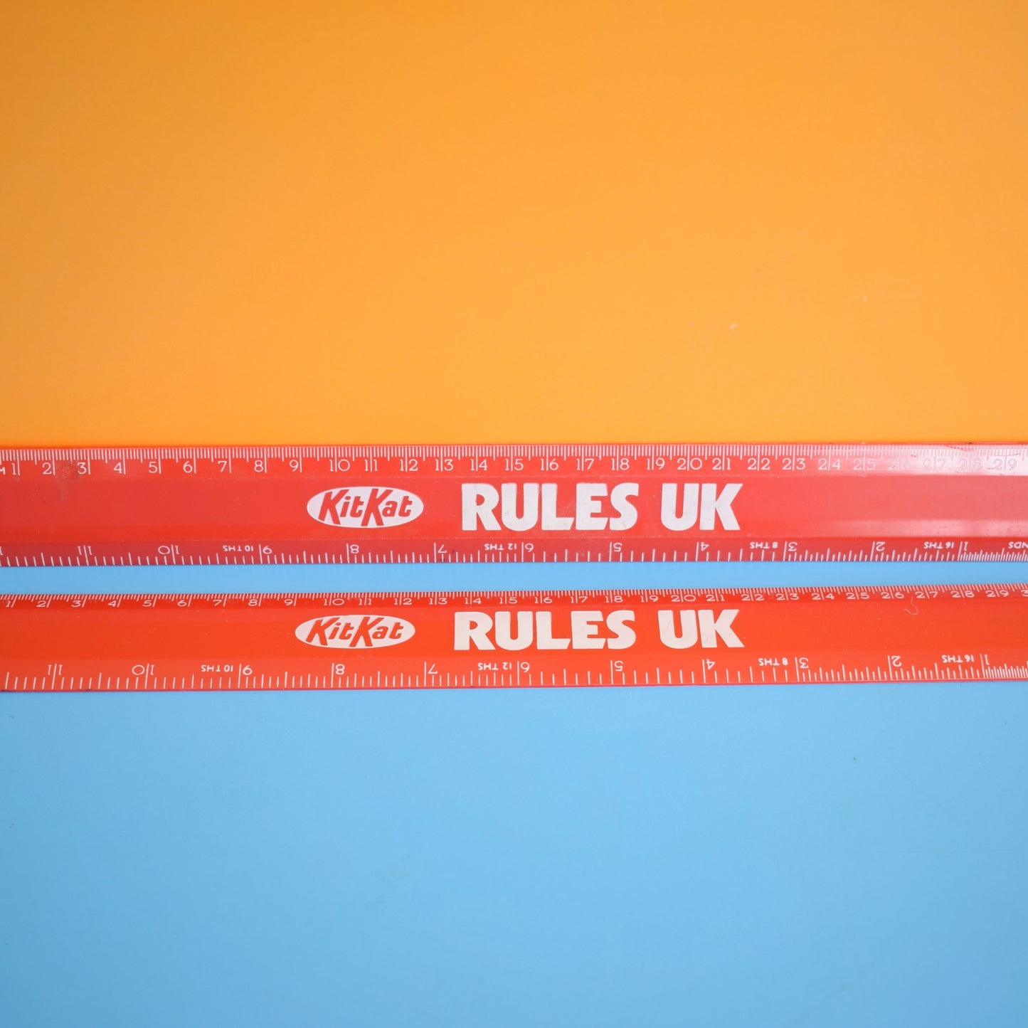 Vintage 1980s Ruler -Plastic KitKat by Pineapple Retro