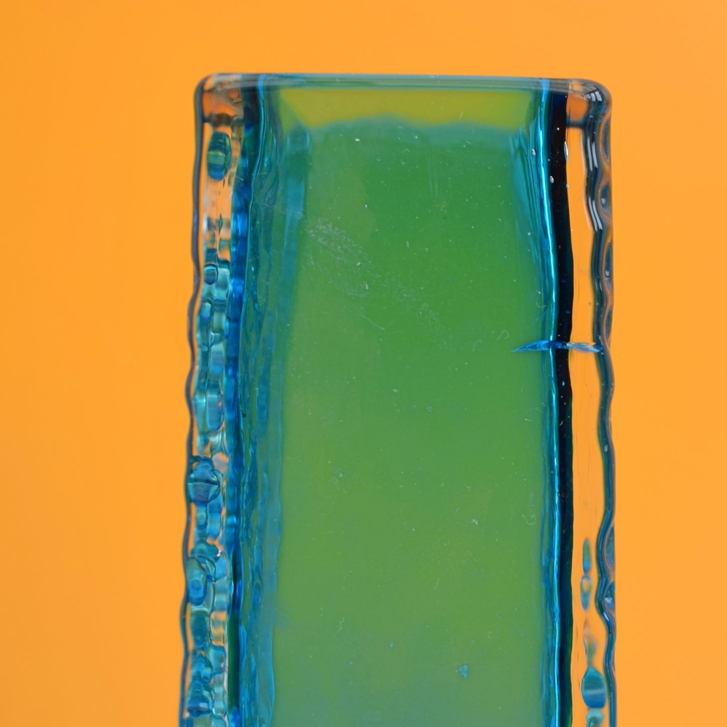 Vintage Whitefriars Nailhead Vase - Geoffrey Baxter - Kingfisher Blue by Pineapple Retro