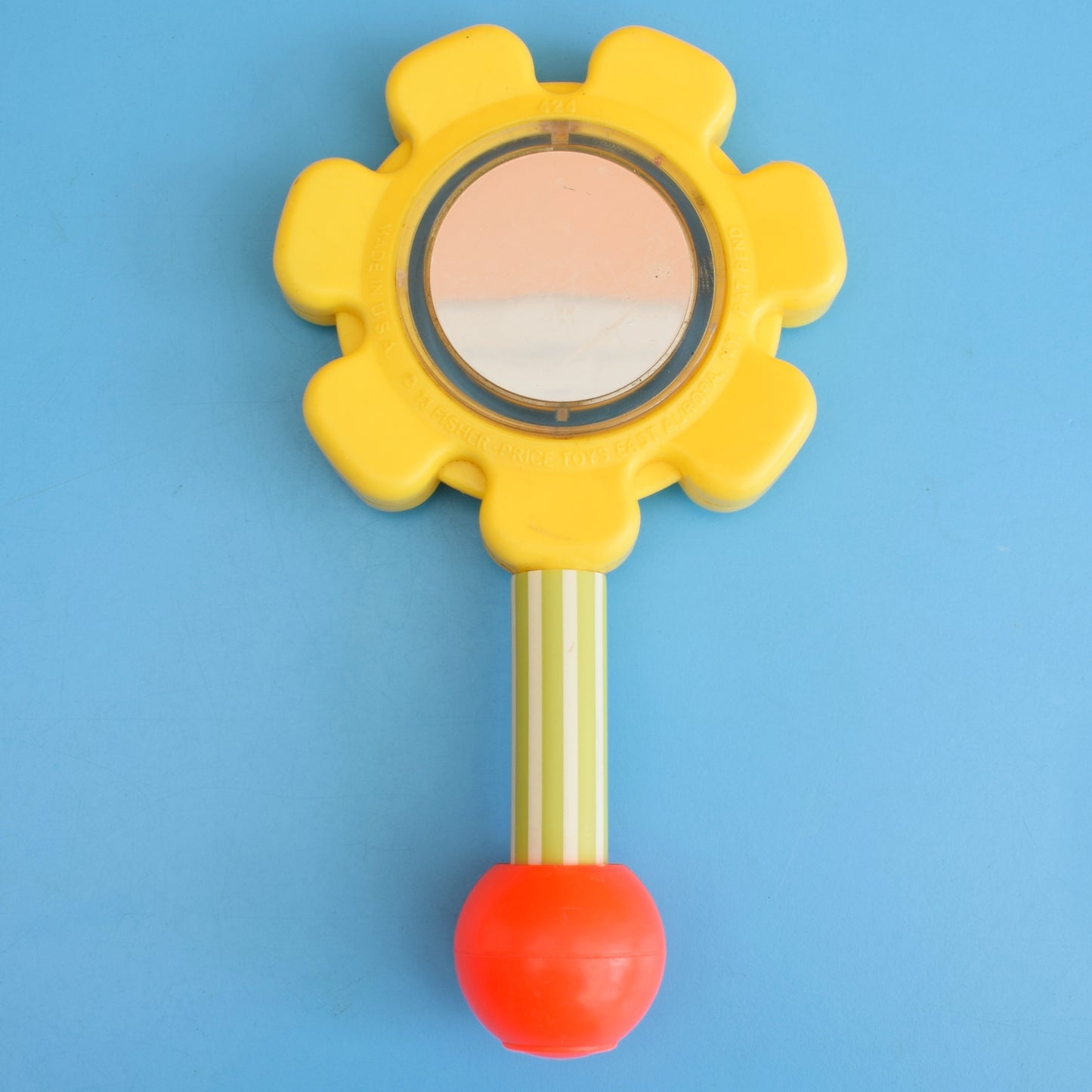Vintage 1970s Plastic Flower Rattle - Fisher Price by Pineapple Retro