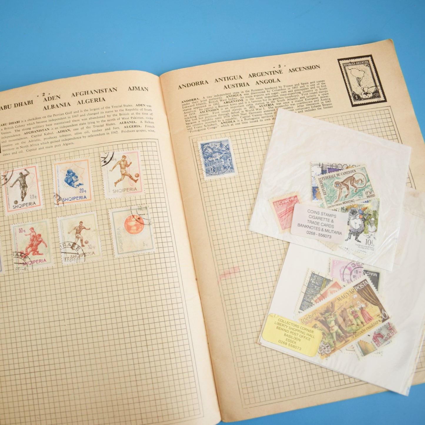 Vintage 1960s Orbit Stamp Album by Pineapple Retro