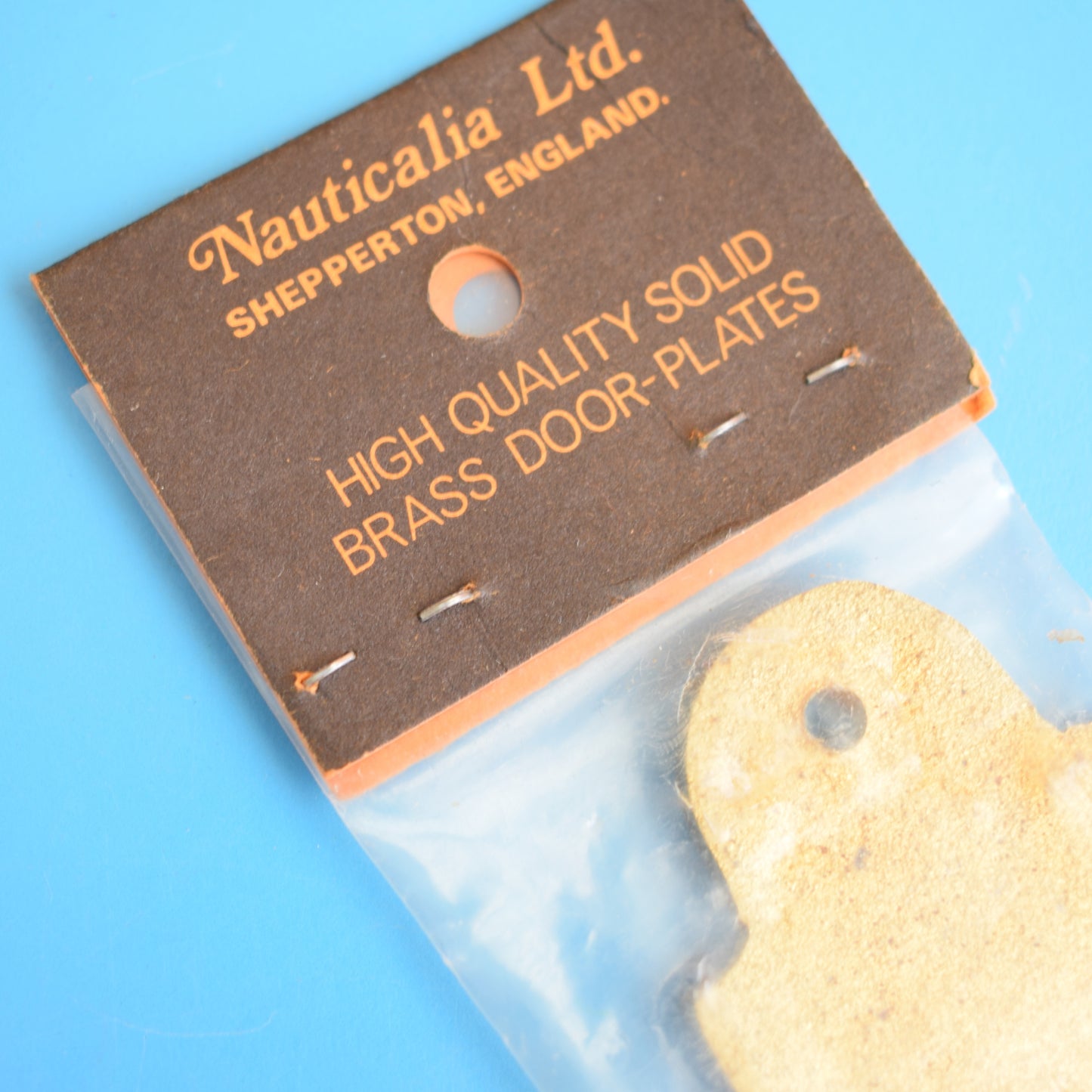 Vintage 1970s Brass Sign- Heads