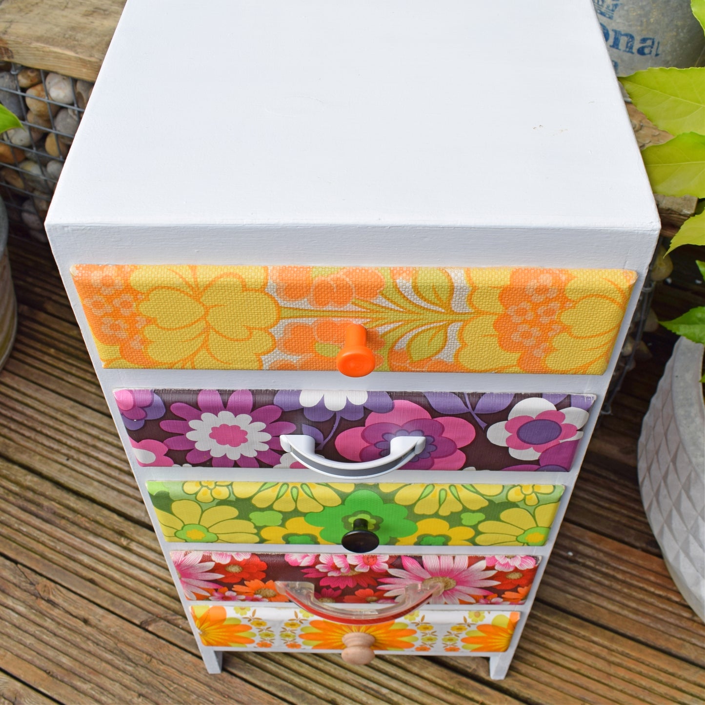 Vintage 1970s Drawer Unit - Vintage Wallpapers & Handles