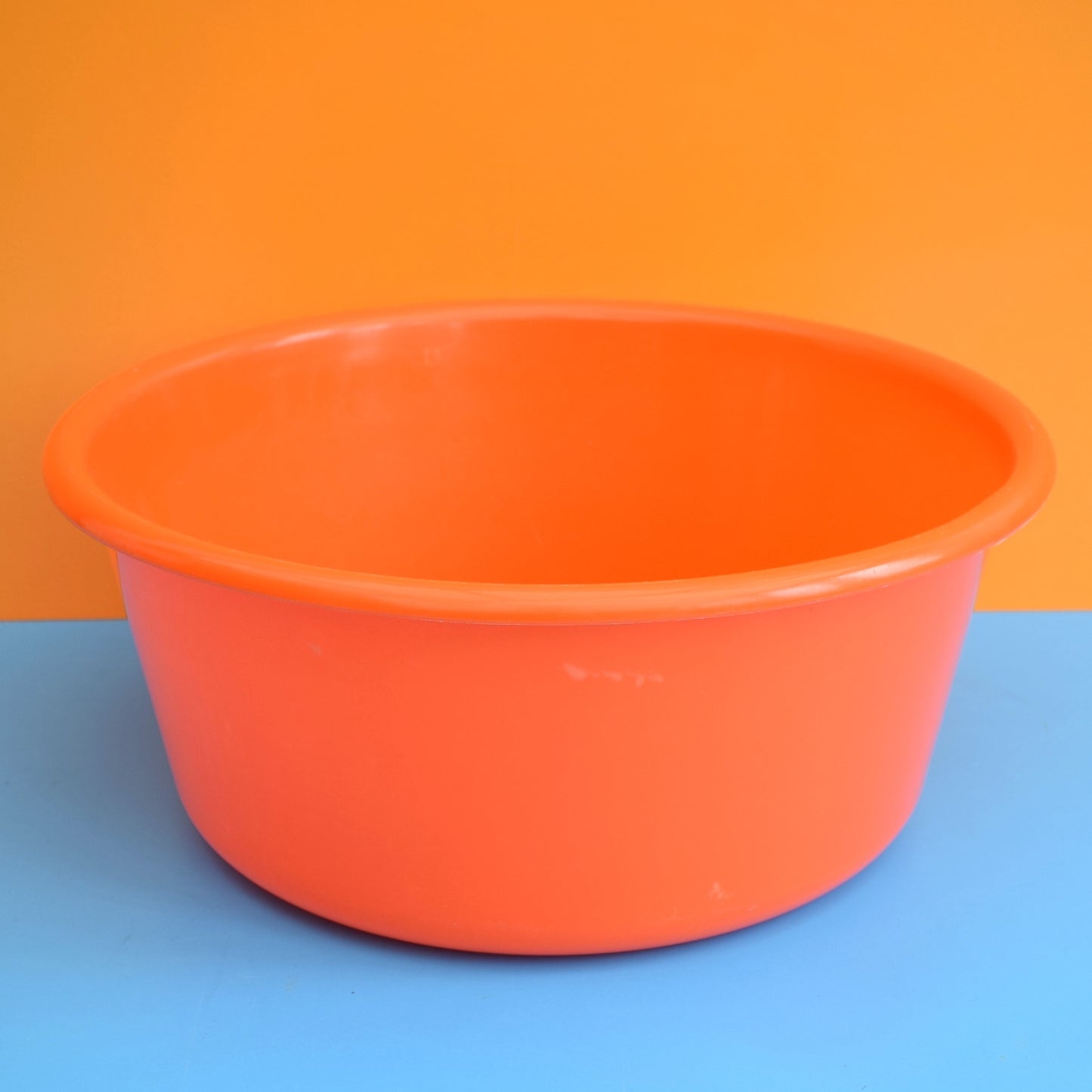 Vintage 1970s Washing Up Bowls - Orange by Pineapple Retro