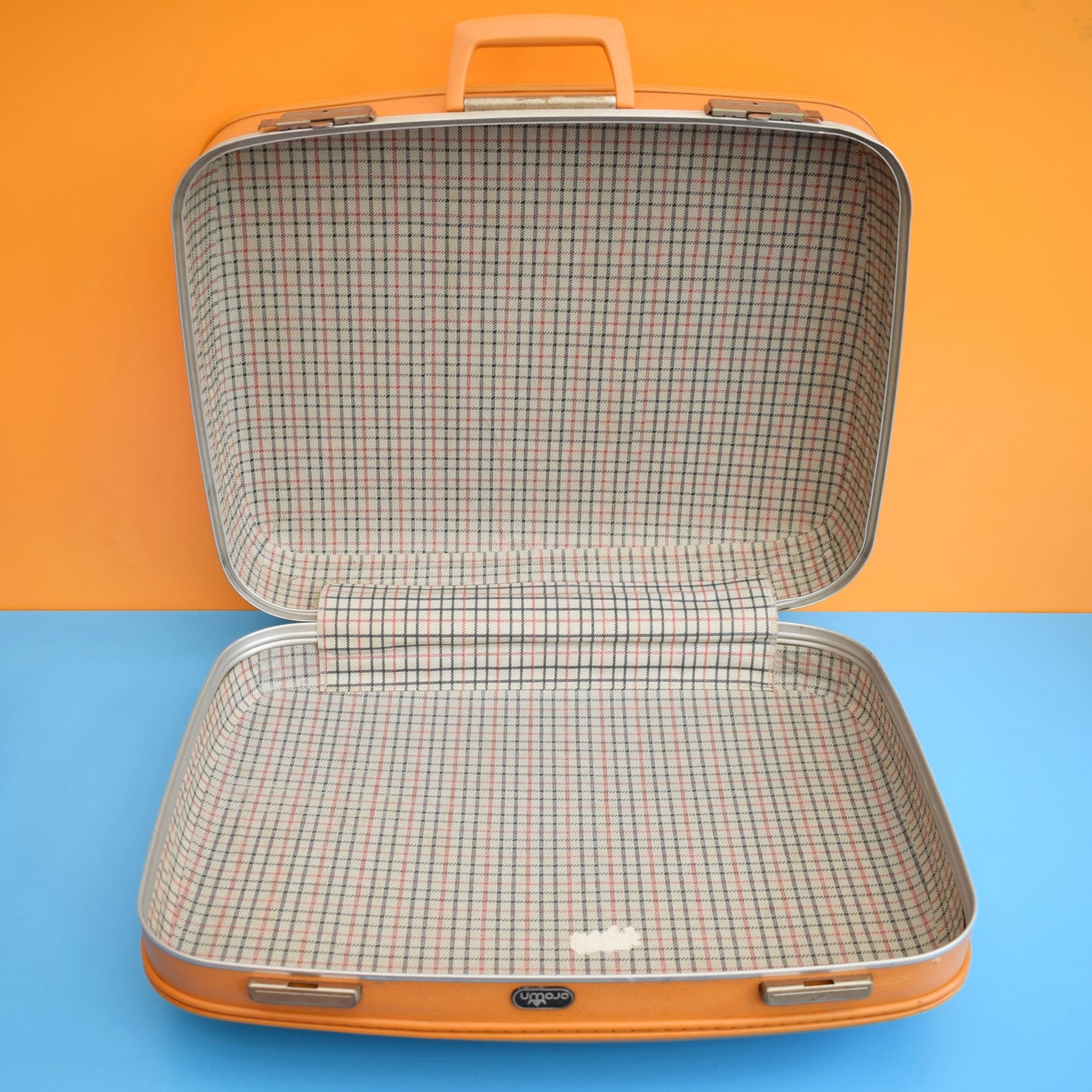 Vintage 1960s Large Suitcase / Storage - Mustard by Vintage