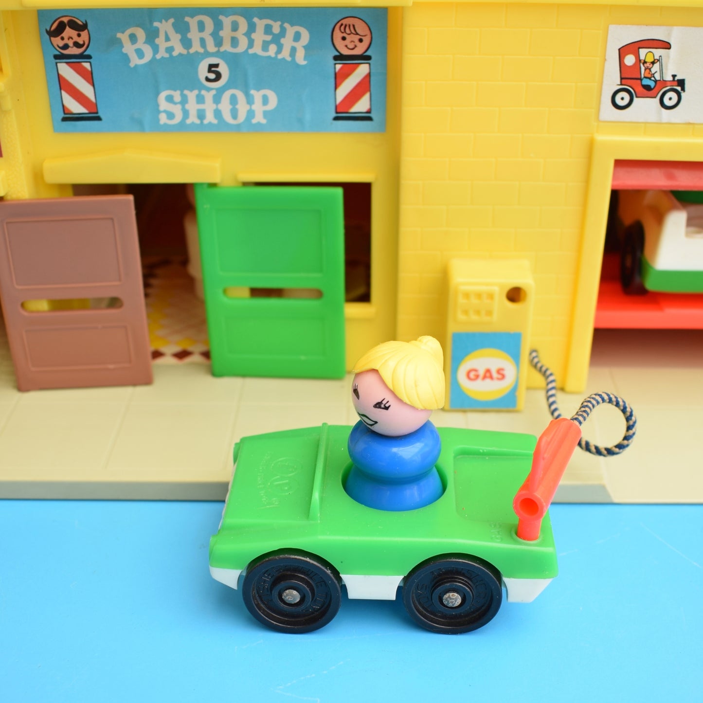 Vintage 1970s Fisher Price Town / Village With Accessories