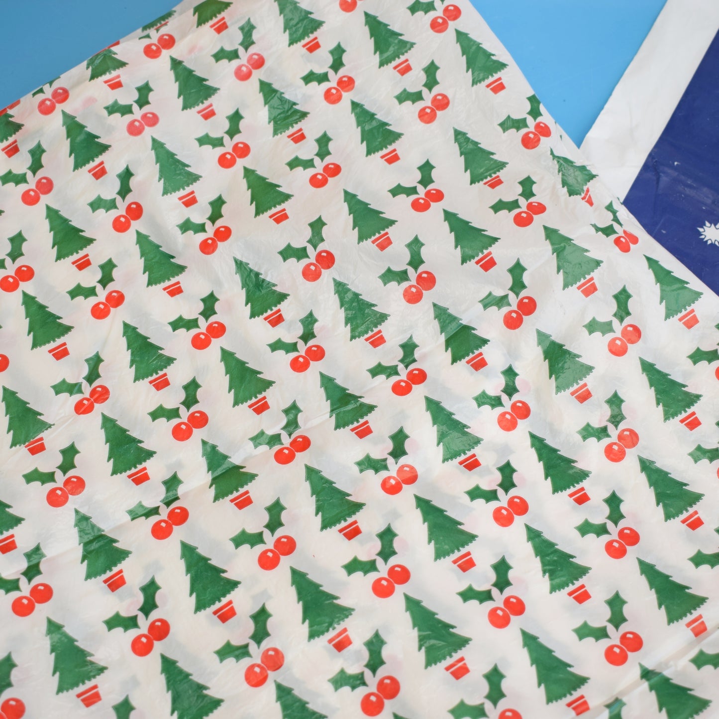 Vintage 1980s Plastic Christmas Bags