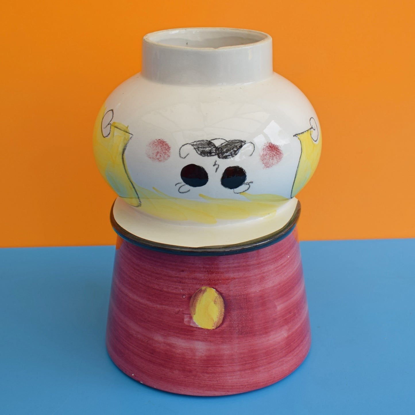 Vintage 1950s Ceramic - Italian Pottery - Soldier Head