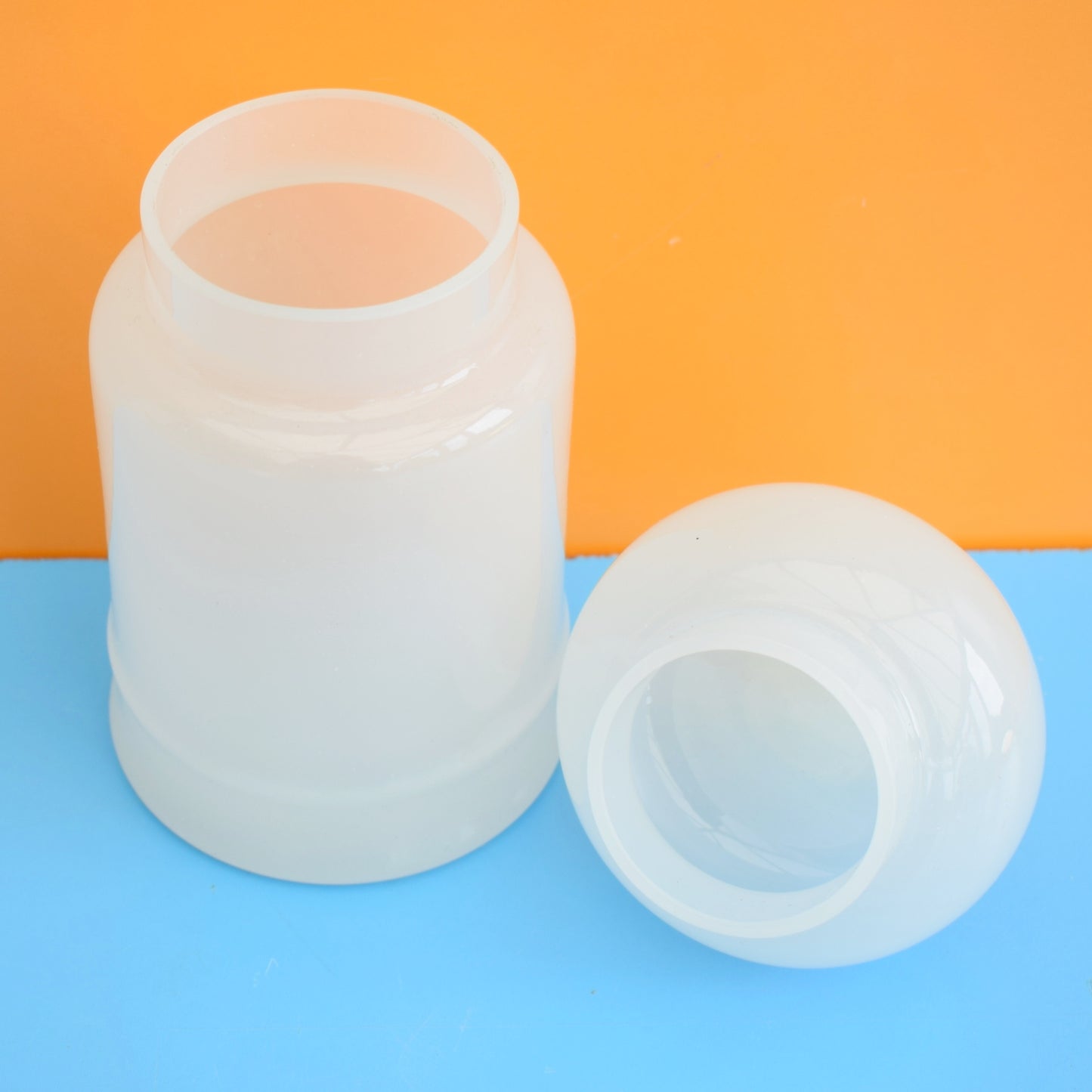 Vintage 1960s Italian Candy Jar - White