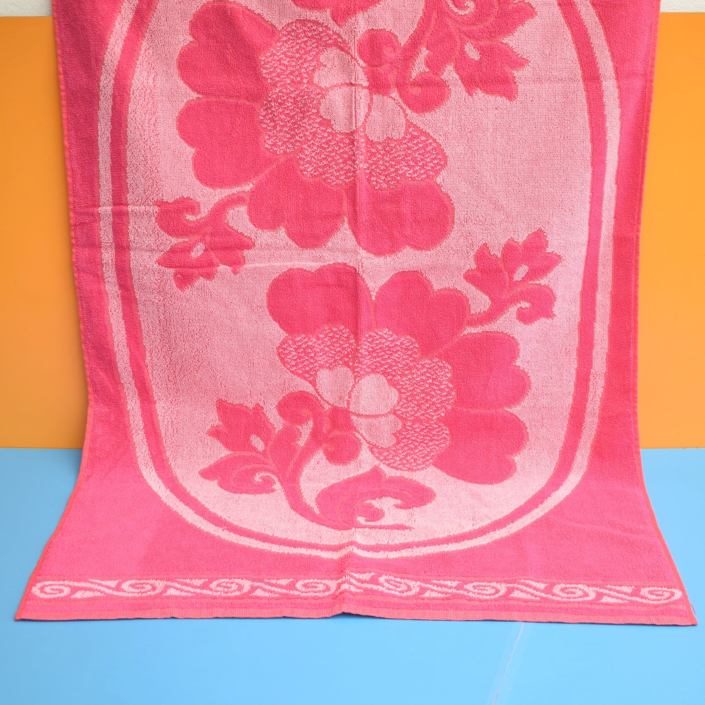 Vintage 1960s Bath Towels - Pink