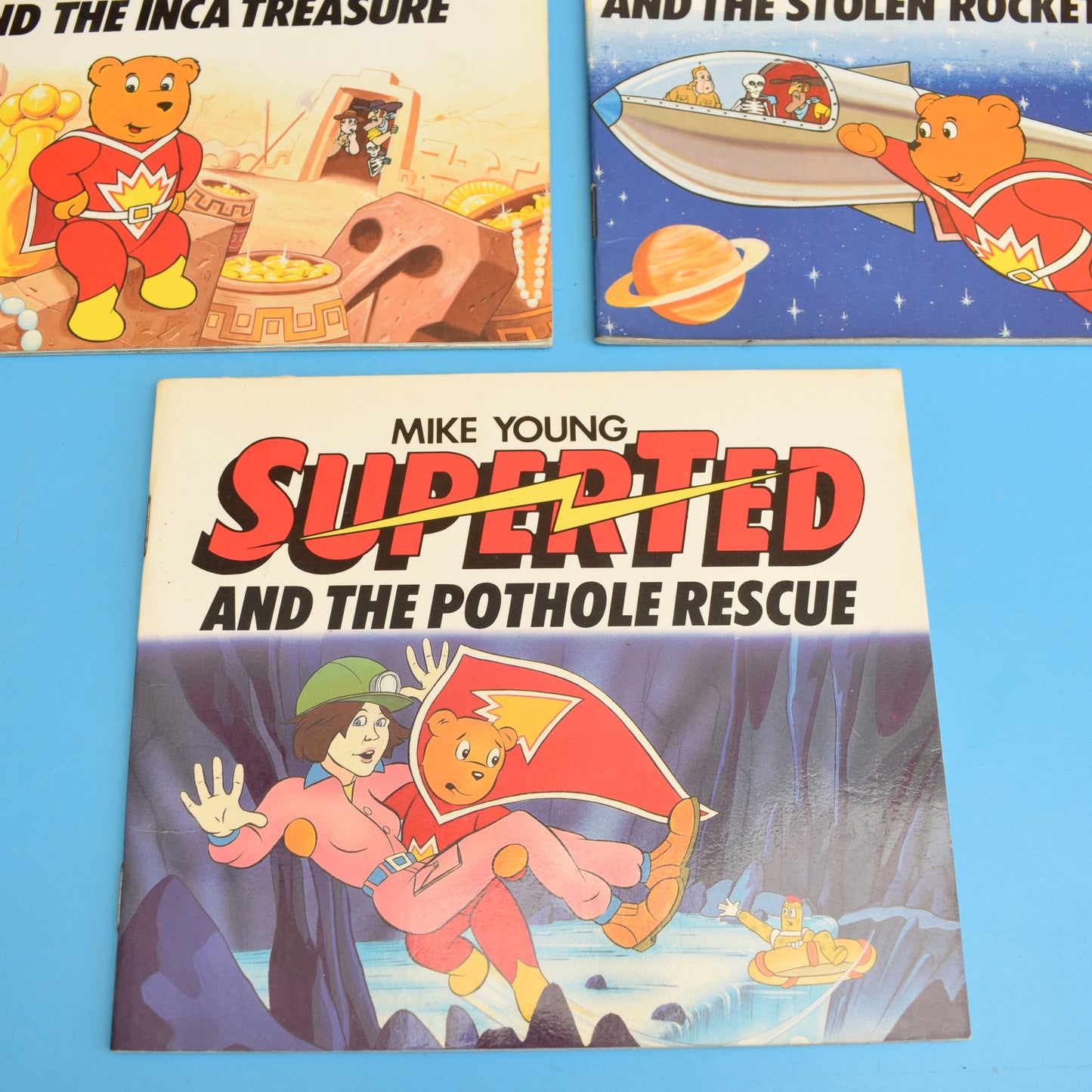 Vintage 1980s Books - Superted x5 by Pineapple Retro