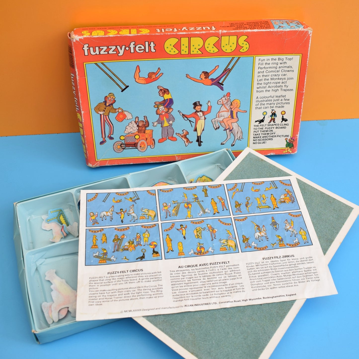 Vintage 1970s Fuzzy Felt - Various Sets .