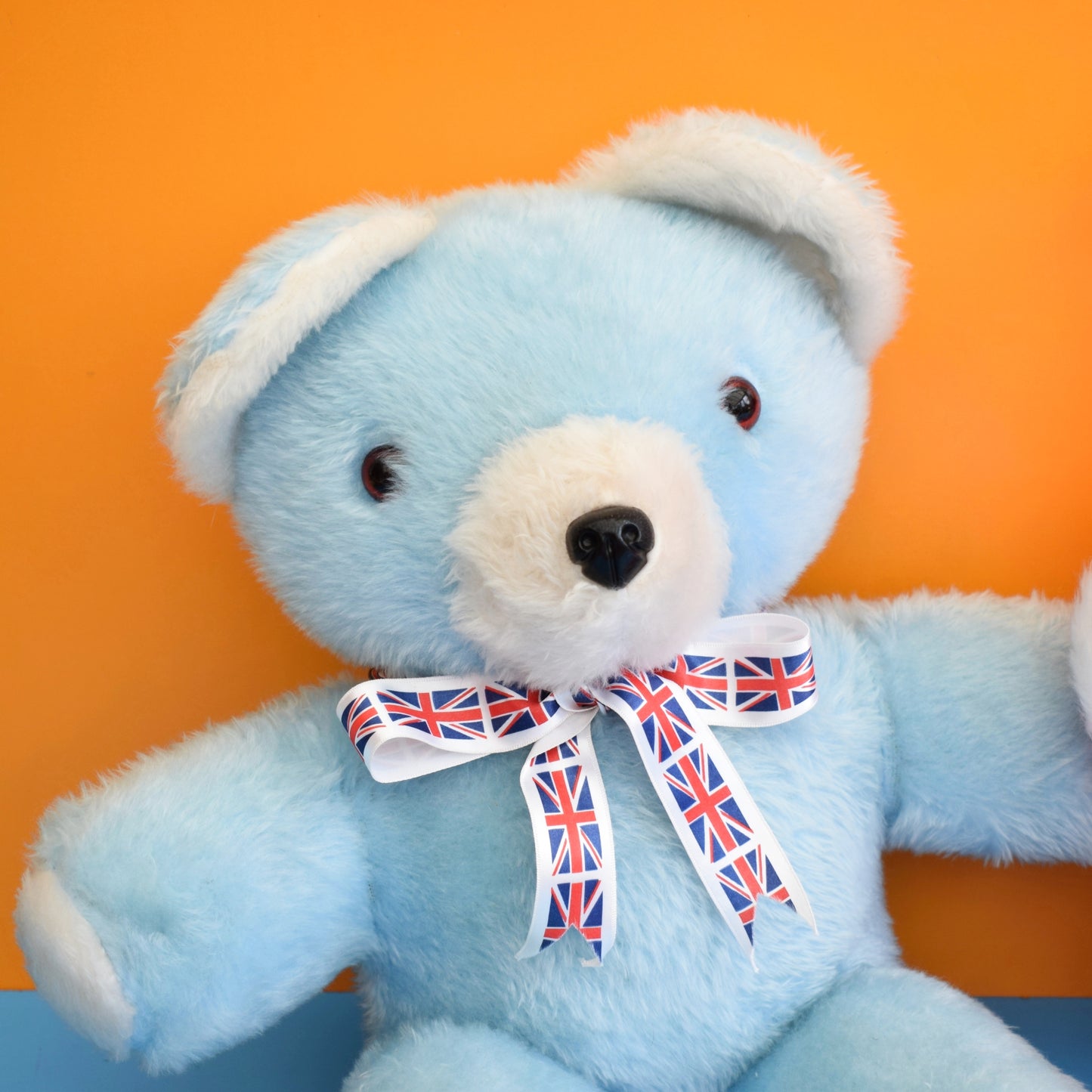 Vintage 1960s Teddy Bears - Made in England - Pink / Blue