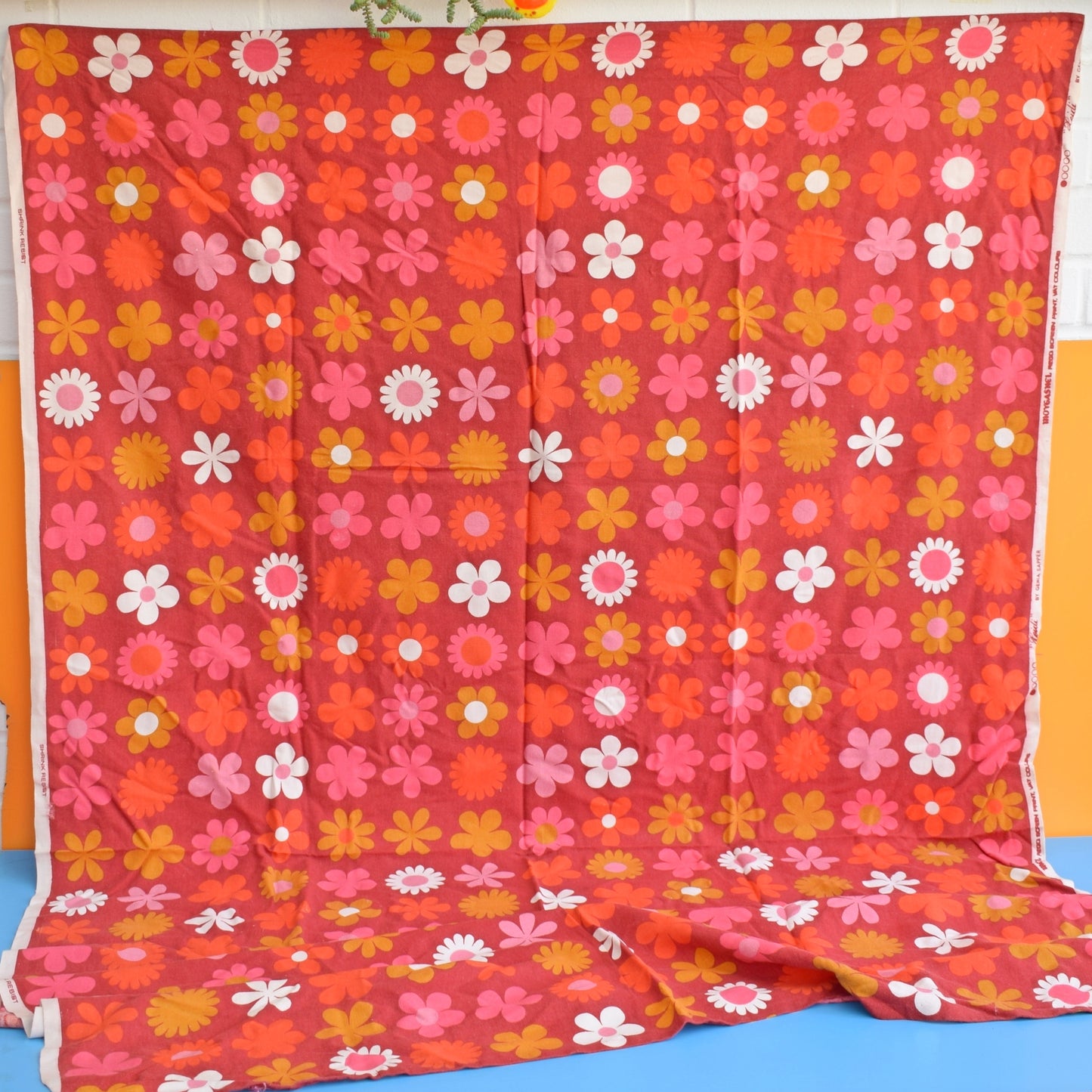 Vintage 1960s Genia Sapper Heidi - Flower Power - Pink by Pineapple Retro