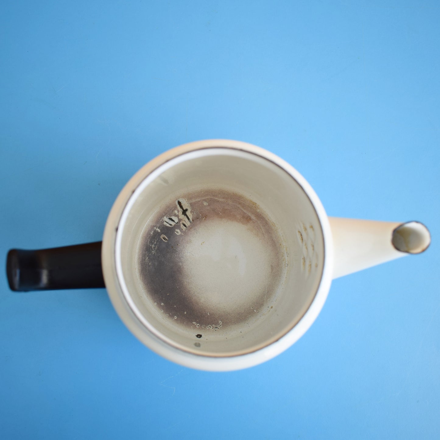 Vintage 1960s Enamel Coffee Pot - Finel by Vintage