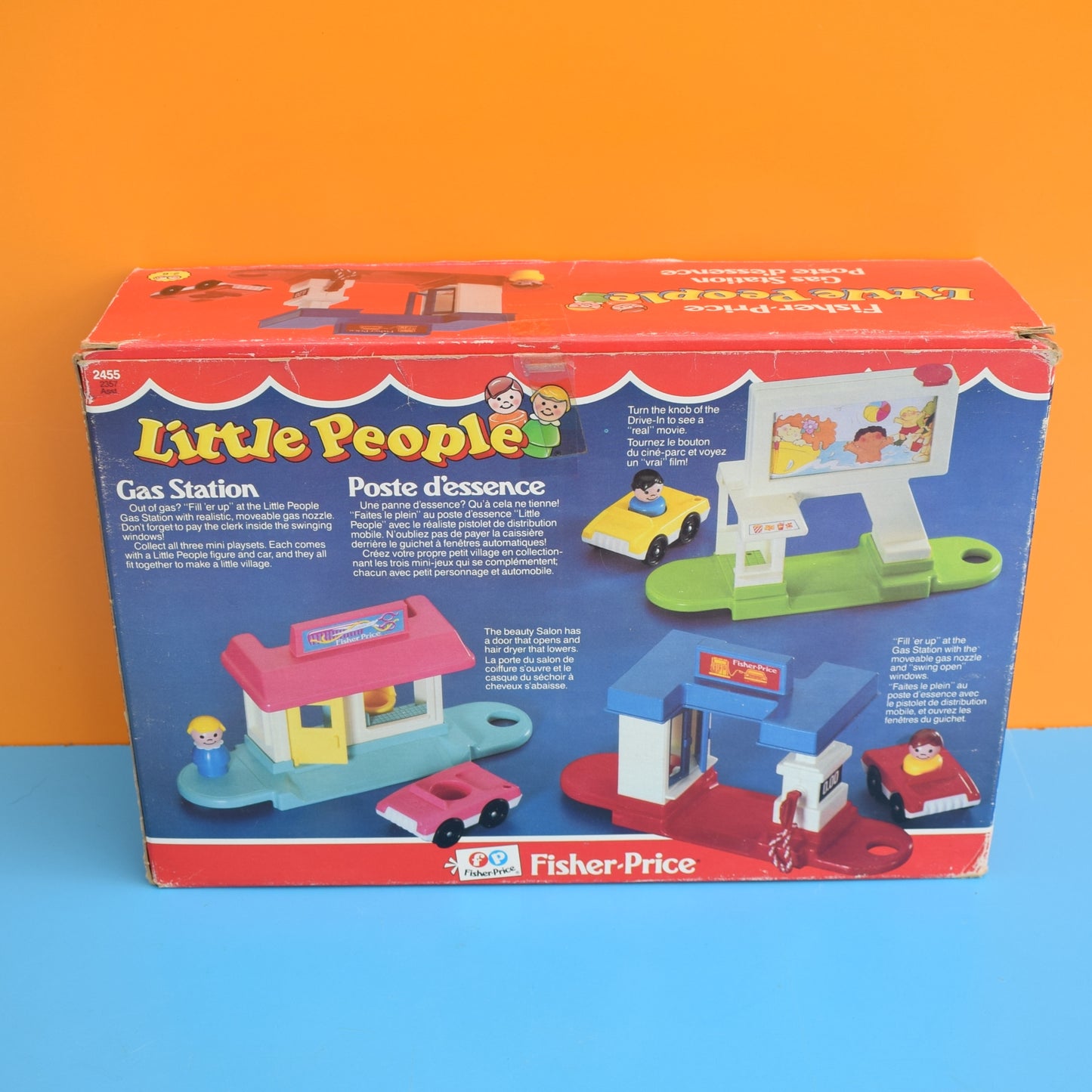 Vintage 1980s Fisher Price - Gas Station - Boxed by Pineapple Retro