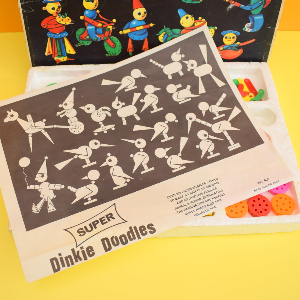 Vintage 1960s Dinkie Doodles - Plastic Building Toy