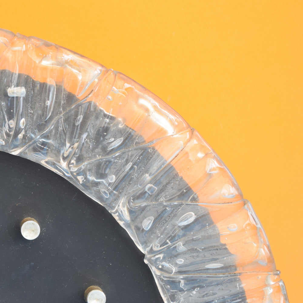 Vintage 1960s Kienzle Wall Clock - Plastic Ice Frame