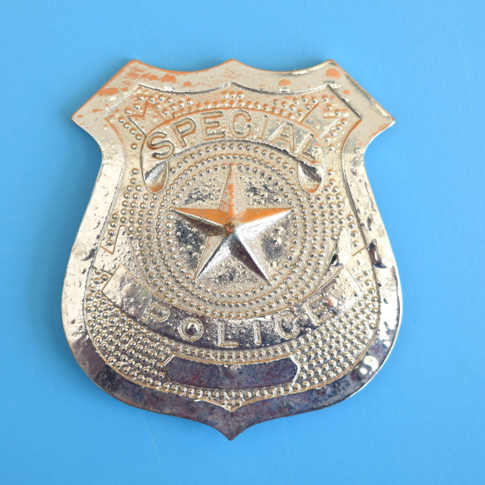 Vintage 1970s Novelty Metal Special Police Badge