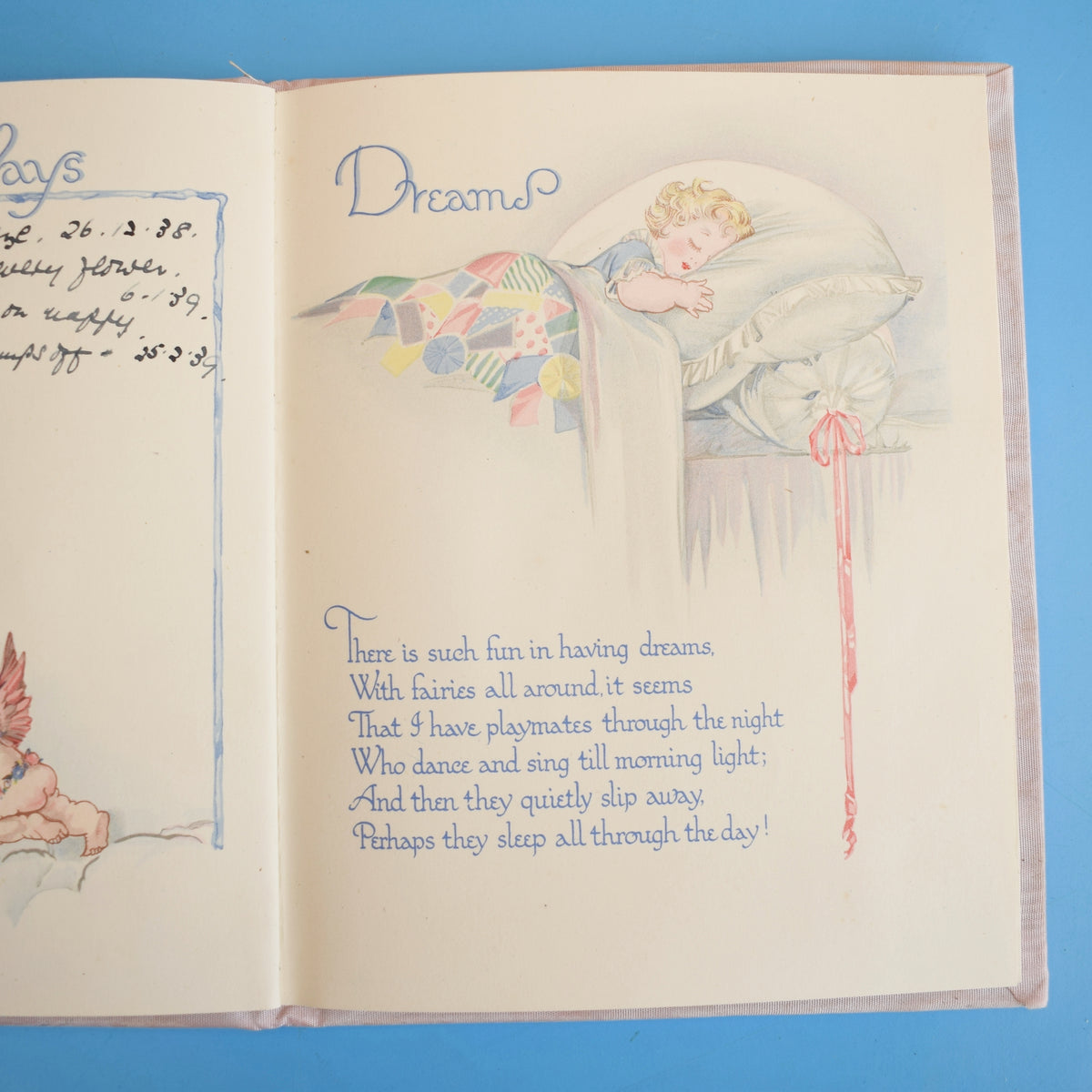 Vintage 1930s Baby Record Book - Stunning Illustrations by Pineapple Retro