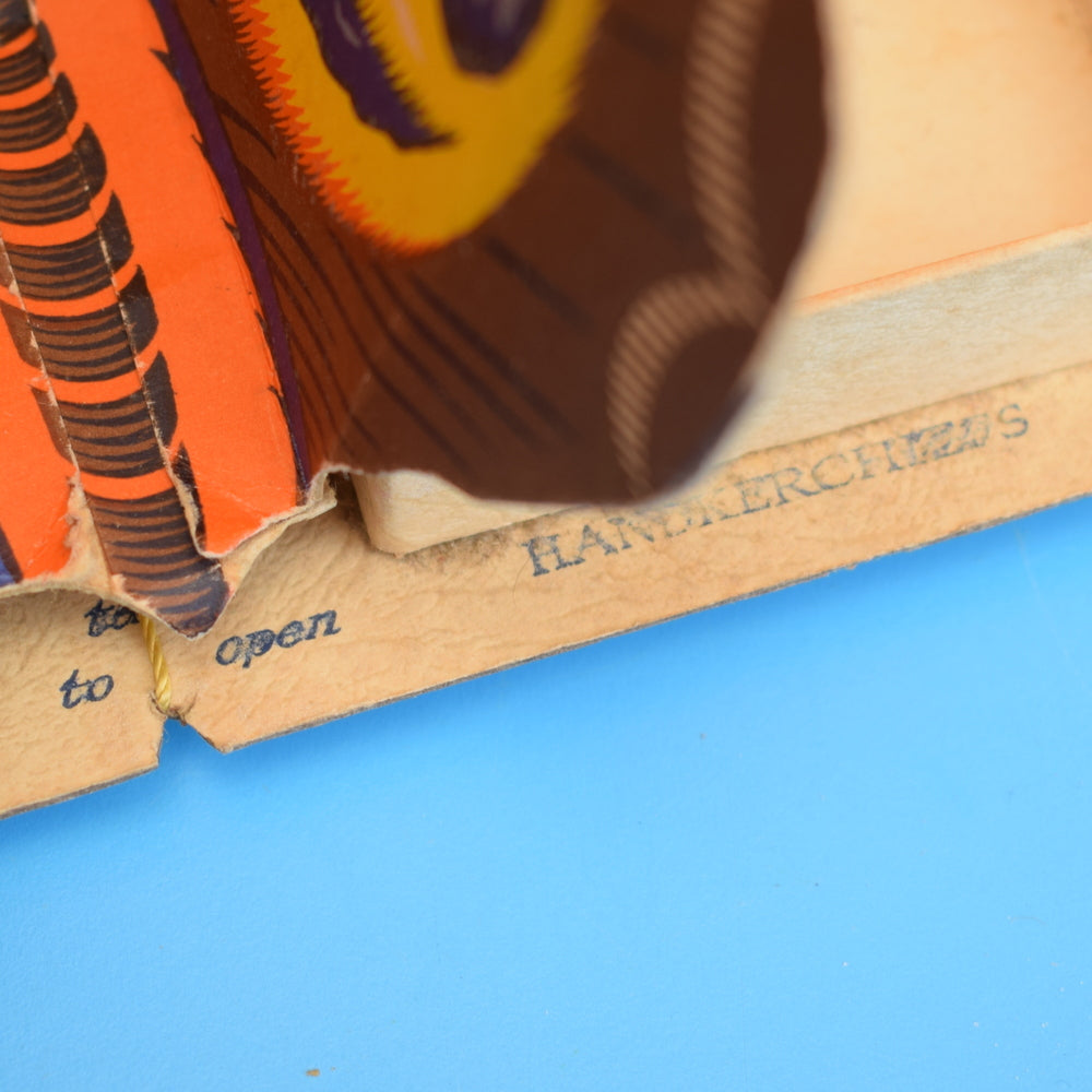 Vintage 1950s Cardboard Buttery Gift Box - Flaps Wings