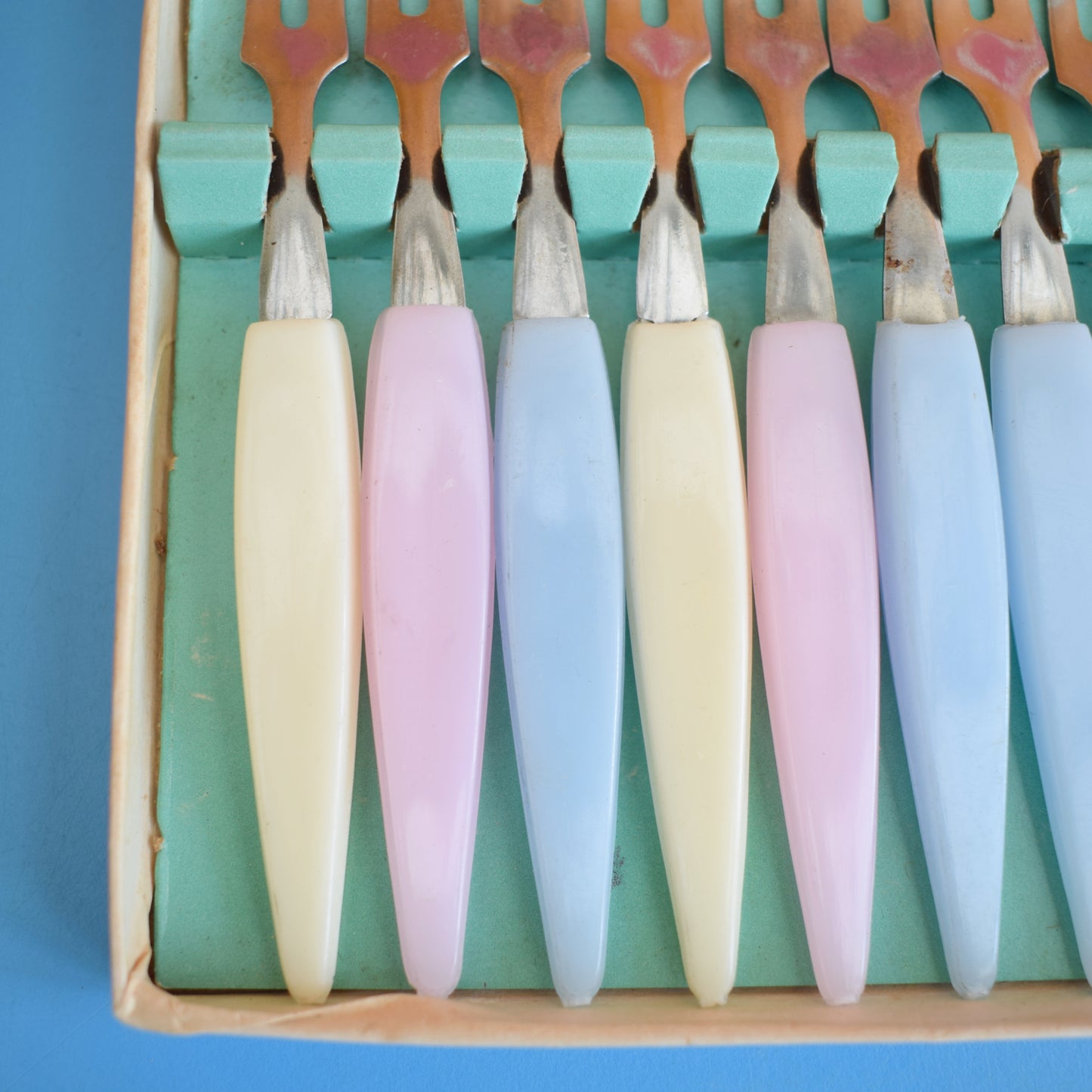 Vintage 1960s Little Forks- Pastel Colours- Boxed