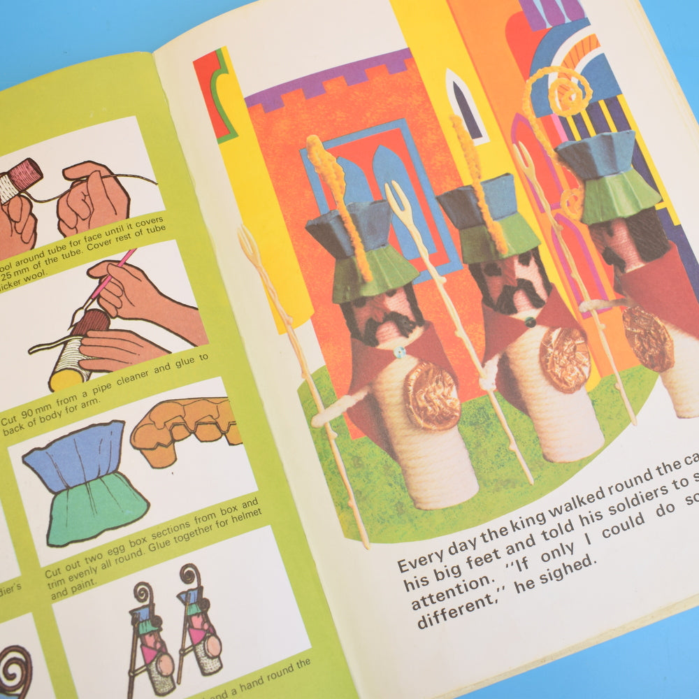 Vintage 1970s Craft Book - Storycraft King Henry Goes Fishing