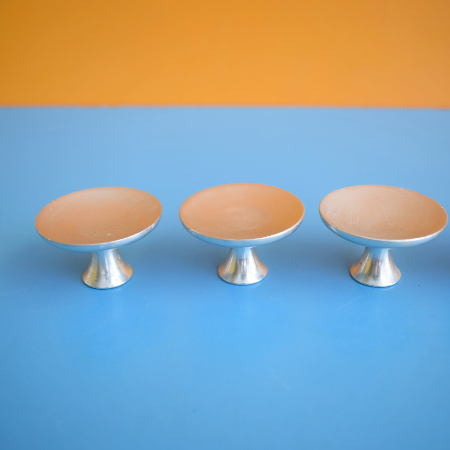 Vintage 1960s Aluminium Handles x4 by Vintage