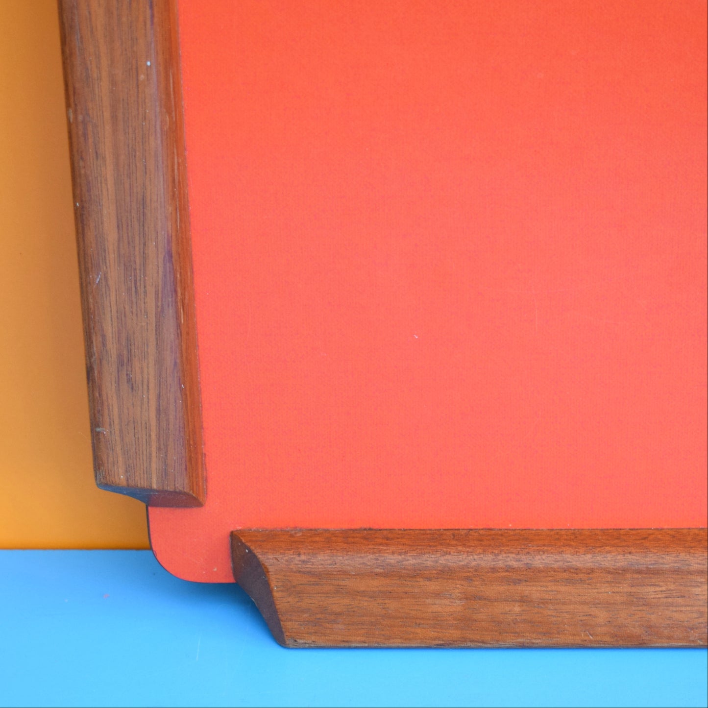 Vintage 1960s Formica Tray - Blood Orange
