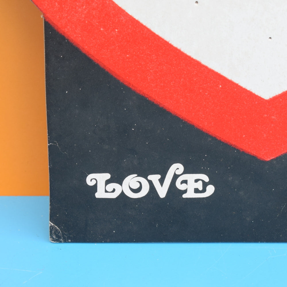 Vintage 1960s Old Shop Display- Love Pins / Brooches