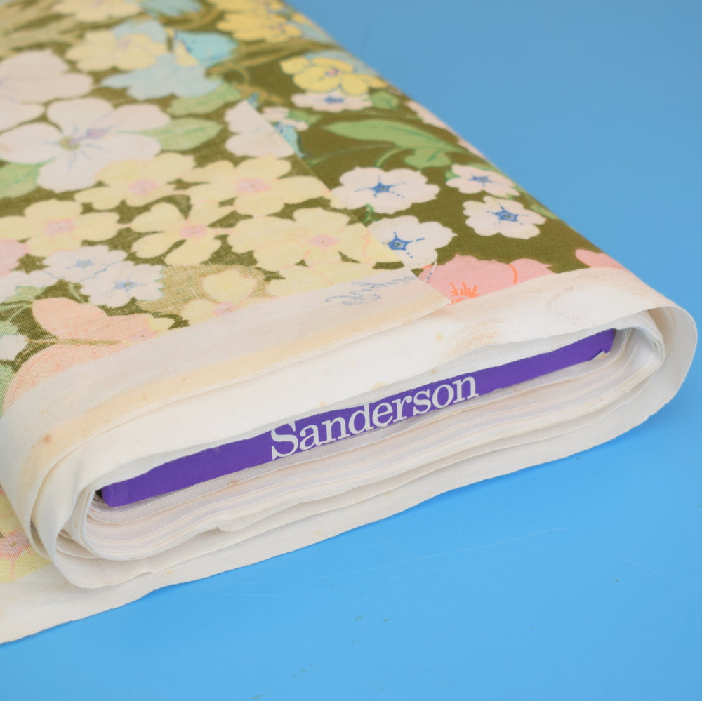 Vintage 1960s Sanderson Fabric Bolt - Lynn - Flowers