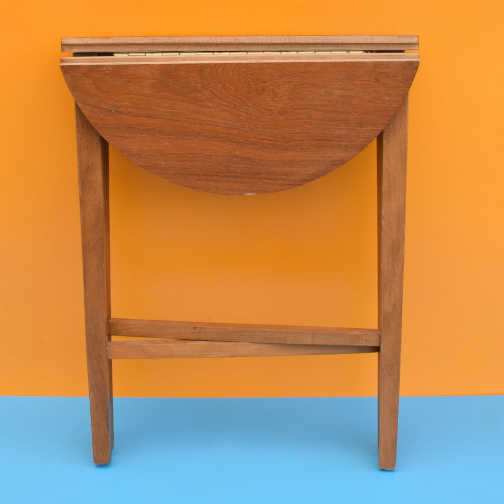 Vintage 1960s Handy Folding Side Table - Teak