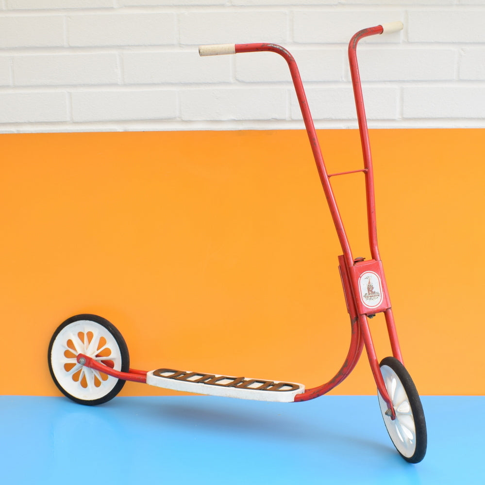 Vintage 1970s Raleigh Sunbeam Scooter - Red